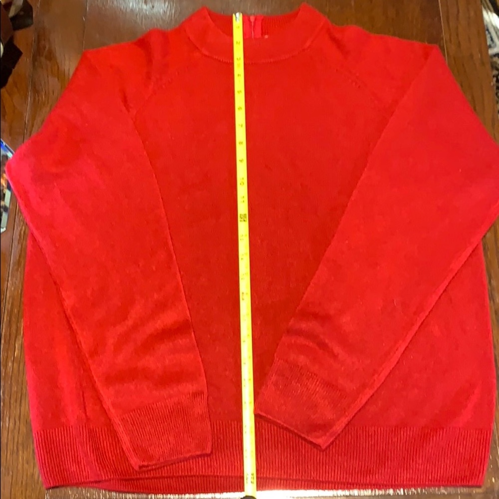 Vintage size L Parisian Works dress sweater red.